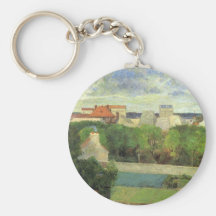 Opinión de la ciudad - Paul Gauguin Llaveros Personalizados