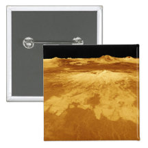 opinión de perspectiva 3D de Sapas Mons en Venus