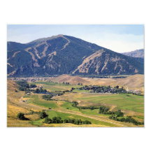 Opinión del verano del área de Ketchum/Sun Valley Impresión Fotográfica