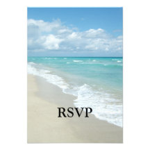 Opinión extrema de la playa de la relajación invitaciones personales 