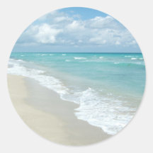 Opinión extrema de la playa de la relajación etiqueta