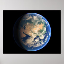 Opinión virtual 02 del planeta de la tierra de los posters