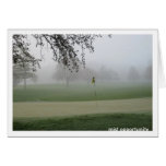 Oportunidad Notecard de la niebla de los golfistas Tarjeton