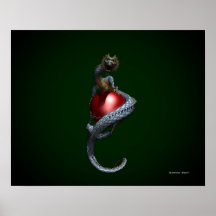 ORBE del DRAGÓN - escarlata Poster