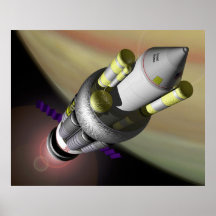 Órbita de Orión del proyecto de la NASA Poster