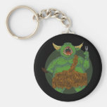 Orc hambriento con un llavero de la bifurcación