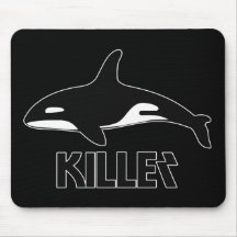 Orca de la orca de la muerte alfombrillas de ratón