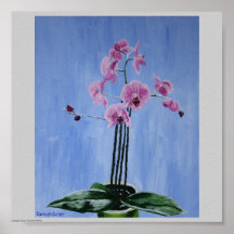OrchidpaintingbyCCarter, Caraleigh Carretero "Orch Posters