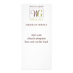 Orden del boda del logotipo del monograma del serv lonas personalizadas