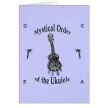 Orden mística del Ukulele Tarjetas