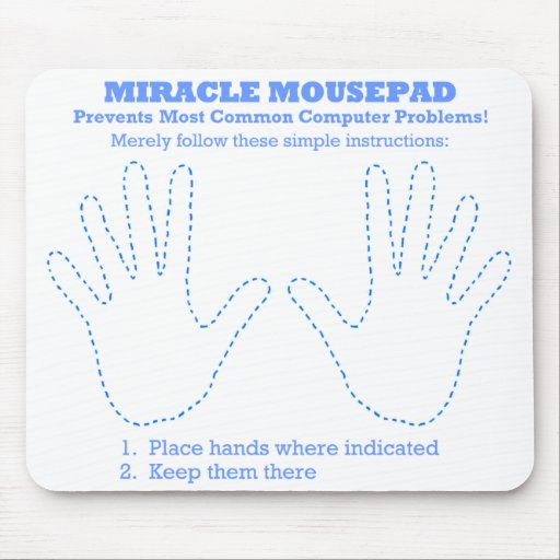 Ordenador divertido Mousepad del milagro Alfombrilla De Ratón