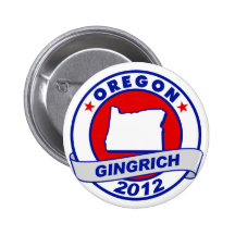 Oregon Newt Gingrich Pin