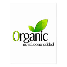 Orgánico - ningún silicón añadido postales