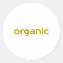 orgánico pegatinas  