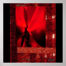 Orgánico rojo de Eleggua Posters
