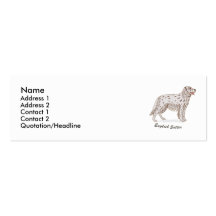 Organismo inglés tarjeta de negocio