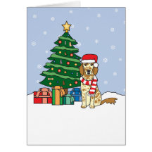 Organismo inglés y árbol de navidad tarjetas