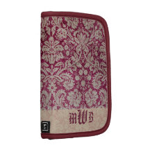Organizador con monograma del folio del damasco de