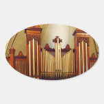 Órgano de la iglesia calcomanías de óvales