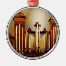 Órgano de la iglesia ornamentos de navidad