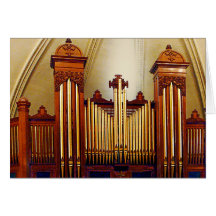 Órgano de la iglesia tarjeton