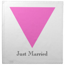 Orgullo apenas casado servilletas de papel
