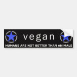 Orgullo Azul-Púrpura del vegano Pegatina De Parachoque