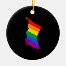 ORGULLO DE LA COLUMBIA BRITÁNICA ORNAMENTS PARA ARBOL DE NAVIDAD