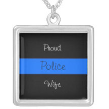 Orgullo de la esposa de la policía grimpolas personalizadas