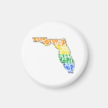 ORGULLO DE LA FLORIDA IMÁN DE FRIGORIFICO