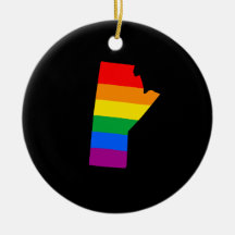 ORGULLO DE MANITOBA ORNAMENTOS DE NAVIDAD