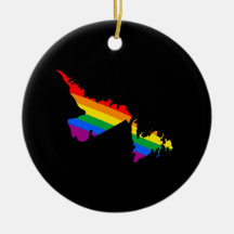 ORGULLO DE TERRANOVA ORNAMENTO PARA ARBOL DE NAVIDAD