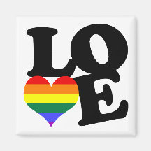 Orgullo del arco iris del amor imanes para frigoríficos