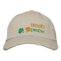 Orgullo del irlandés de los tréboles gorras bordadas