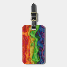 Orgullo enrrollado del Hippie del arco iris Trippy Etiquetas Bolsa