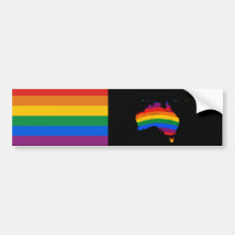 ORGULLO GAY DE AUSTRALIA ETIQUETA DE PARACHOQUE