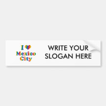 ORGULLO GAY DE CIUDAD DE MÉXICO ETIQUETA DE PARACHOQUE