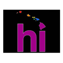 ORGULLO GAY HAWAII - BLANCO - .PNG POSTALES