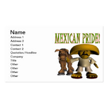 Orgullo mexicano tarjeta de negocio