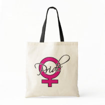 Orgullo rosado de la hembra de la cinta bolsas