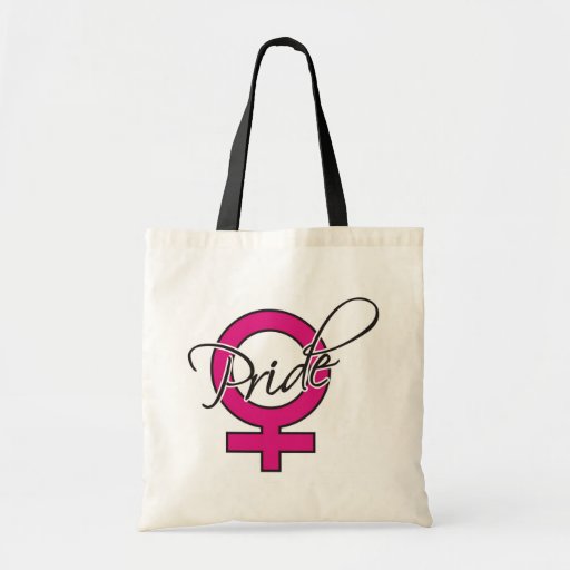 Orgullo rosado de la hembra de la cinta bolsas