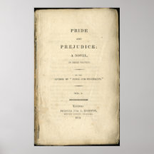 Orgullo y perjuicio Jane Austen Posters