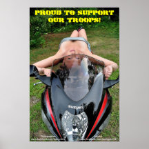 Orgulloso apoyar nuestro poster de las tropas 12x1