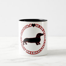 Orgulloso de mi salchicha de Frankfurt miniatura Tazas De Café