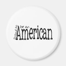 Orgulloso ser americano imanes para frigoríficos