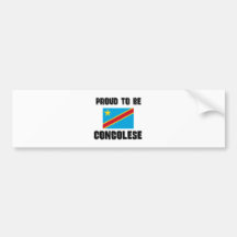 Orgulloso ser CONGOLÉS Etiqueta De Parachoque