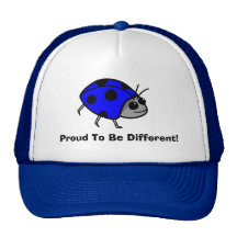 Orgulloso ser diversa mariquita azul gorro