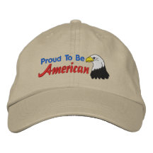 Orgulloso ser gorra bordado americano gorra de béisbol