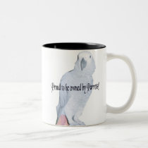 Orgulloso ser poseído por la taza 3 de los loros tazas