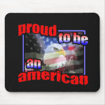Orgulloso ser un americano alfombrillas de raton